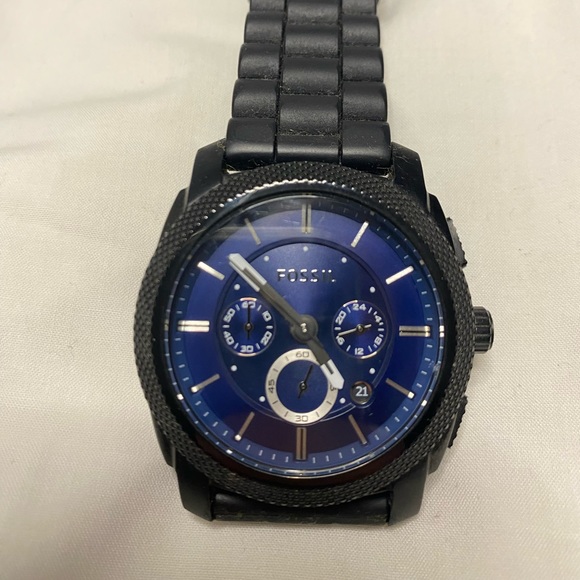 Fossil Accessories Fossil Blue Face Watch Poshmark
